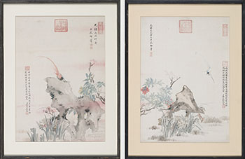Two Works by Attributed to the Emperor Guangxu sold for $3,750