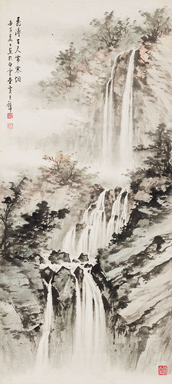 Thundering Waterfalls by Huang Junbi sold for $17,500