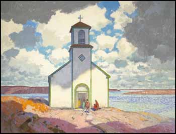 The White Church by George Franklin Arbuckle sold for $7,475