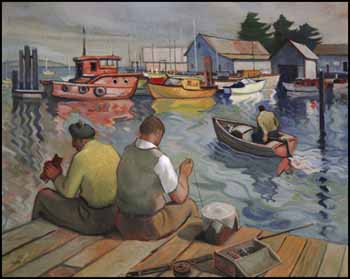 Fishing for Cod, Sidney, BC by Henry George Glyde sold for $46,000