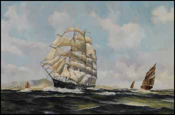 Cutty Sark in the China Sea by Robert McVittie sold for $7,020