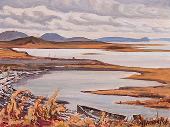 Arctic Coastline - MacKenzie Delta, Tuktoyaktuk, NWT by Dr. Maurice Hall Haycock sold for $5,938