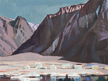Early Morning, Grise Fiord, Ellesmere, Eastern Arctic by Hilton McDonald Hassell sold for $6,875