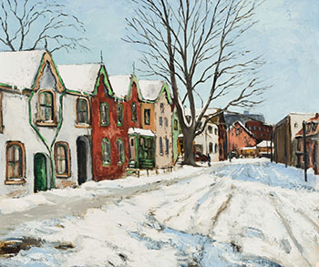 Heavy Snow - Berryman Street by Albert Jacques Franck sold for $10,000