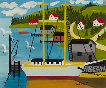 Harbour Scene by Maud Lewis sold for $61,250