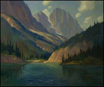 Sunset at Sawback Range by Roland Gissing sold for $4,313