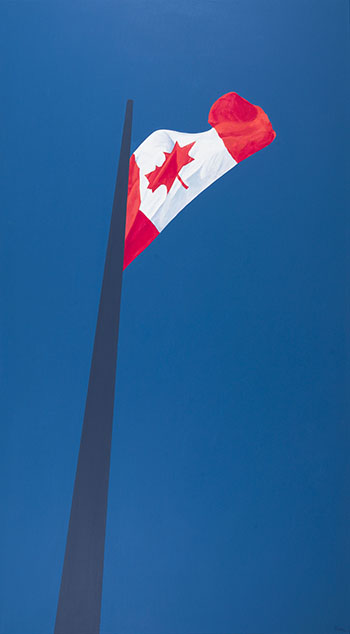 Painted Flag by Charles Pachter sold for $52,250