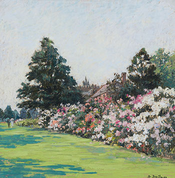 Rhododendrons, Hampton Court Palace by Berthe Des Clayes sold for $3,750
