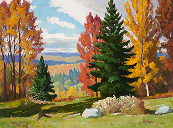 Autumn Landscape by Frederick Stanley Haines sold for $3,438