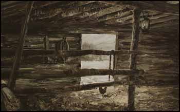 Just a Barn by Allen Sapp sold for $9,360