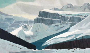 Mt. Chephren, Banff by Alan Caswell Collier