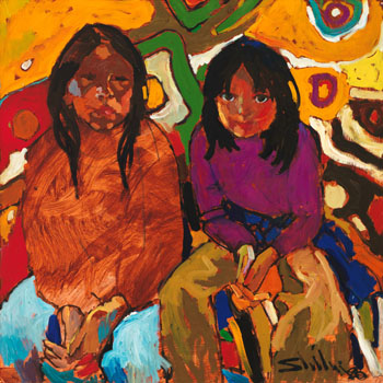 Two Girls by Arthur Shilling sold for $11,250