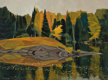 Quiet Autumn River by Alan Caswell Collier