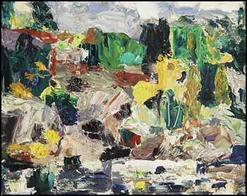 Abstract / Landscape (verso) by Alexandra Luke sold for $2,925