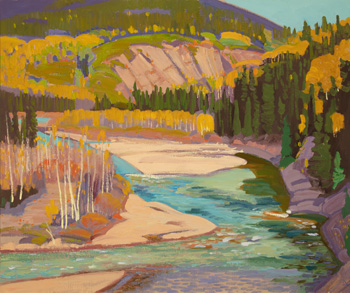 Elbow River, Forest Reserve, Autumn by Illingworth Holey Kerr sold for $11,250