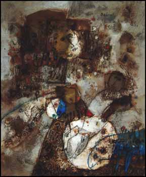 Maternité au mouton bleu by Theo Tobiasse sold for $16,100