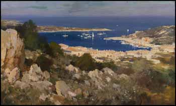 The Gulf of Porto Cervo - Sardinia by Edward Seago sold for $49,140