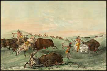 Nine Works from the North American Indian Collection by George Catlin sold for $5,900