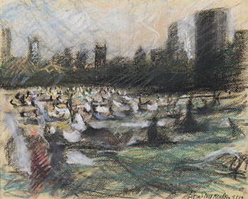 3pm, Sheep Meadow by Bill Jacklin sold for $2,000