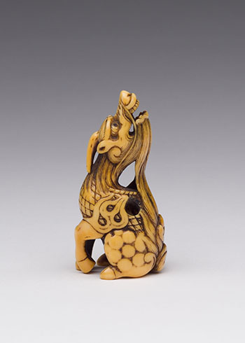 A Well-Carved Japanese Ivory Netsuke of a Kirin, Edo Period, 18th to 19th Century by  Japanese Art sold for $6,250