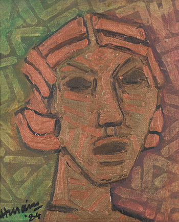 Bronze Head by Maqbool Fida Husain sold for $16,250
