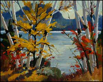 Birch and Yellow Maple by Tom (Thomas) Keith Roberts