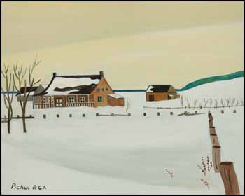 Farm in Winter by Claude Picher sold for $8,775