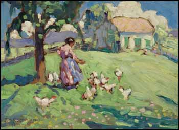 Feeding Time by Sarah Margaret Armour Robertson sold for $16,380