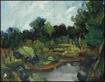 Pool in the Woods by William Lewy Leroy Stevenson sold for $750