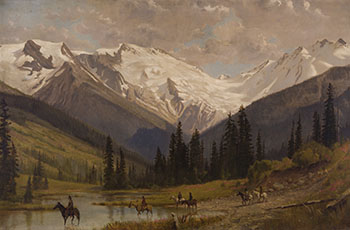 Snowy Peaks, The Rockies by Thomas Mower Martin