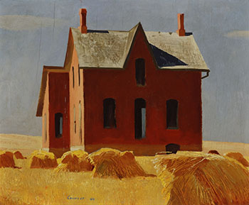 House in Wheat Field by Charles Fraser Comfort sold for $18,750