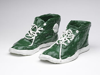 Green Running Shoes by Agatha (Gathie) Falk sold for $20,000
