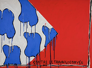 Hommage à Viallat by Serge Lemoyne sold for $15,000